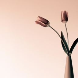 Zwei Tulpen in der Vase